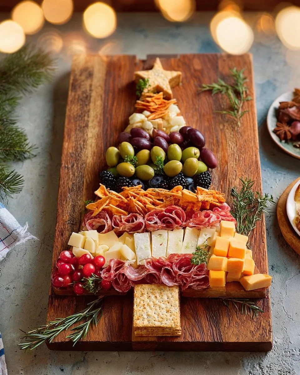 Christmas Tree Shaped Charcuterie Board