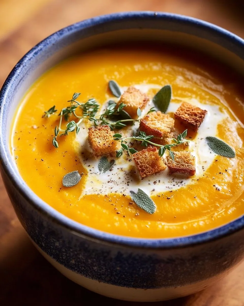 Classic Roasted Butternut Squash Soup