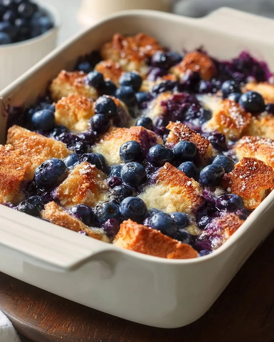 Quick Blueberry French Toast Casserole
