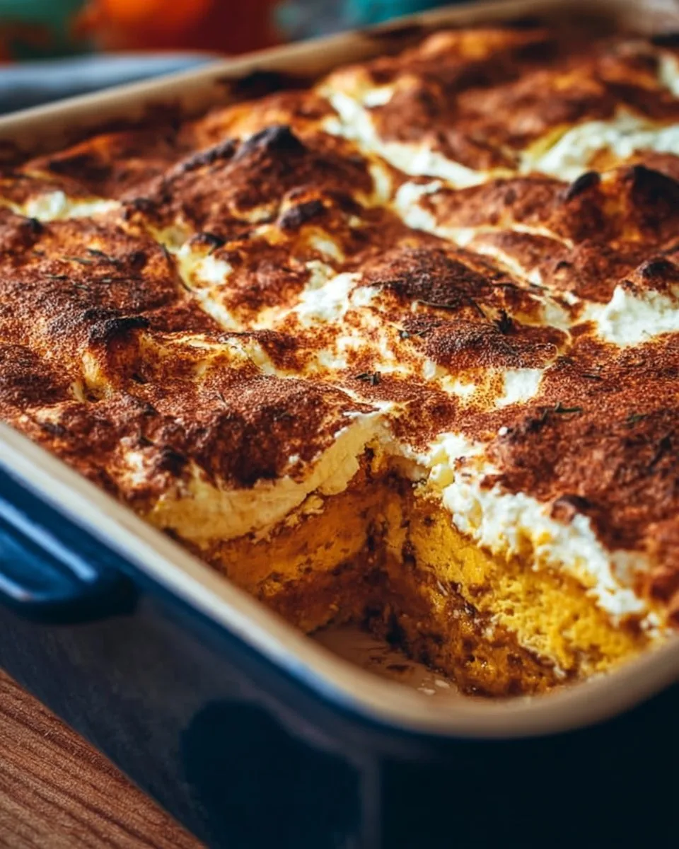 Pumpkin Cottage Cheese Bake