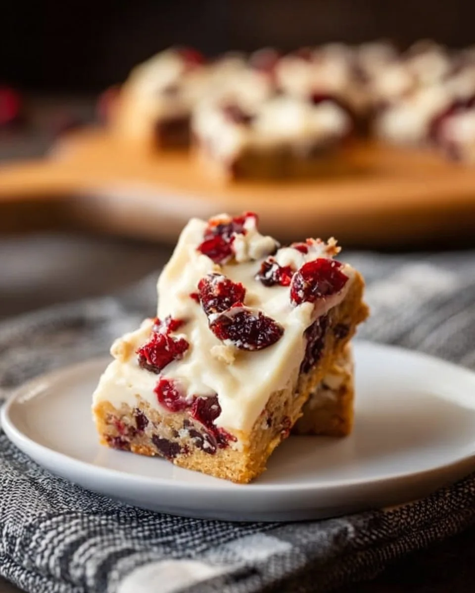 Cranberry Bliss Bars