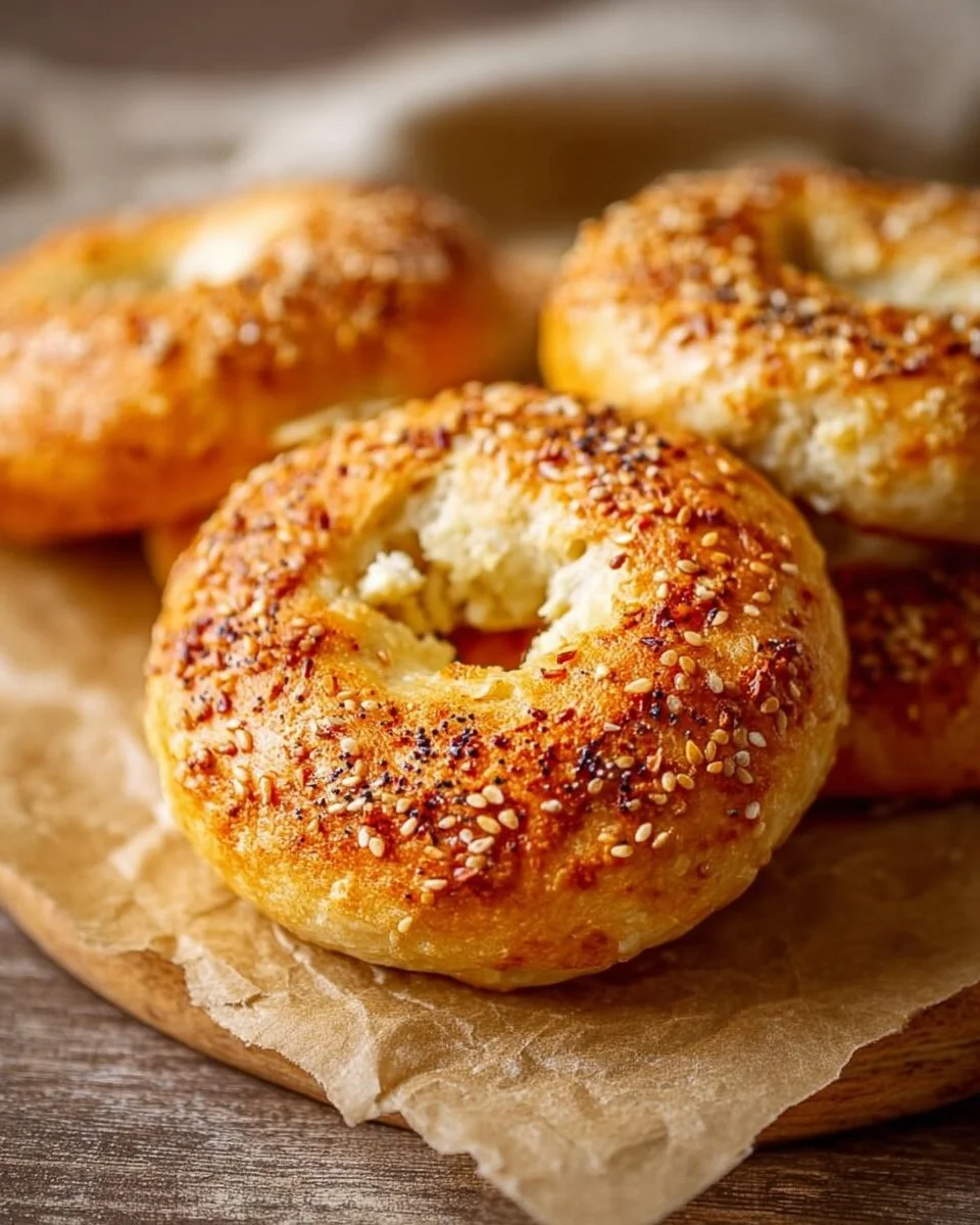 3-Ingredient Cottage Cheese Bagels