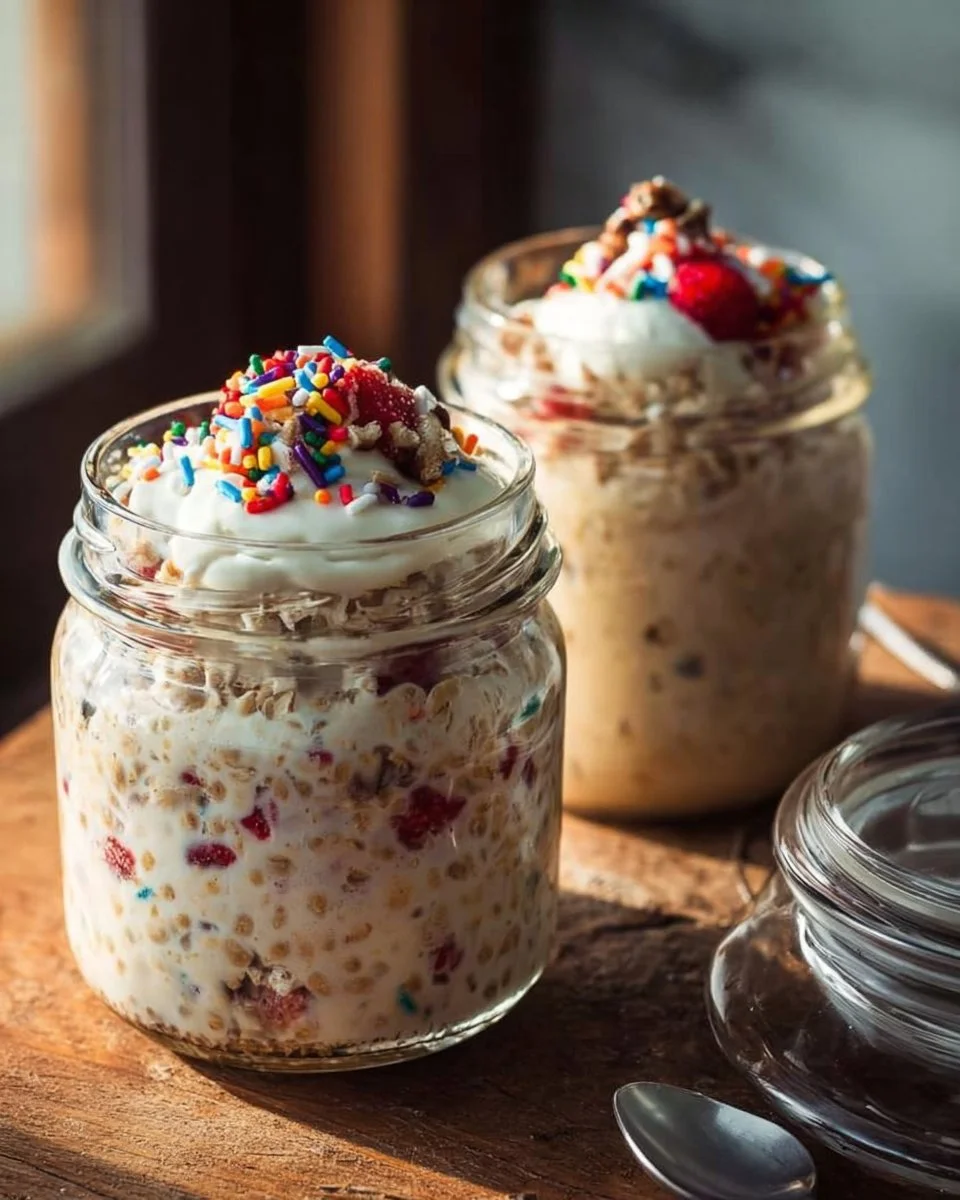 Birthday Cake Overnight Oats