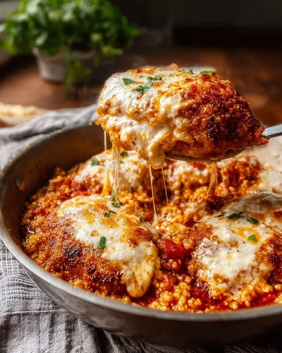 Cottage Cheese Chicken Parm Bowl