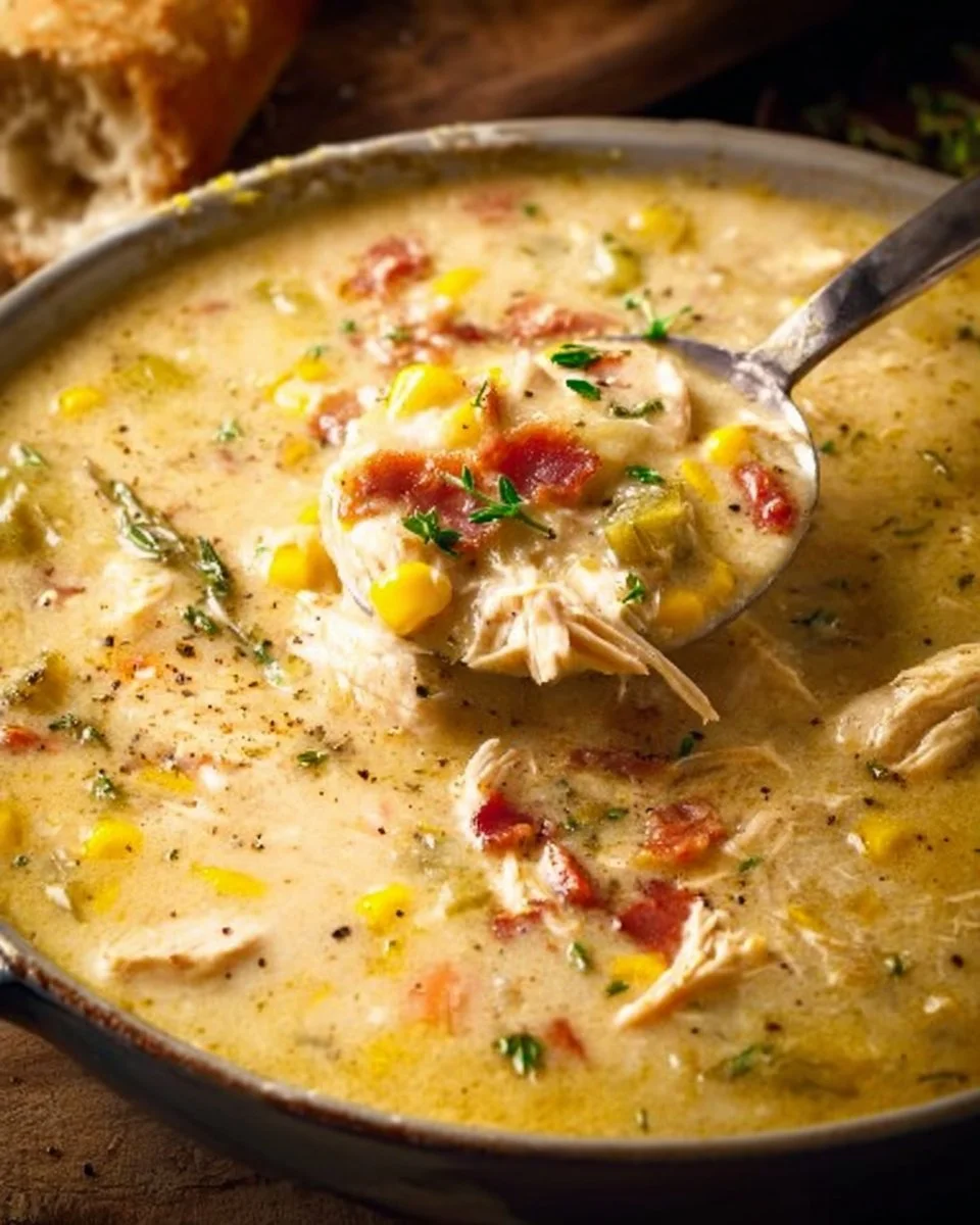Creamy Chicken Corn Chowder {Dairy Free, Gluten Free}