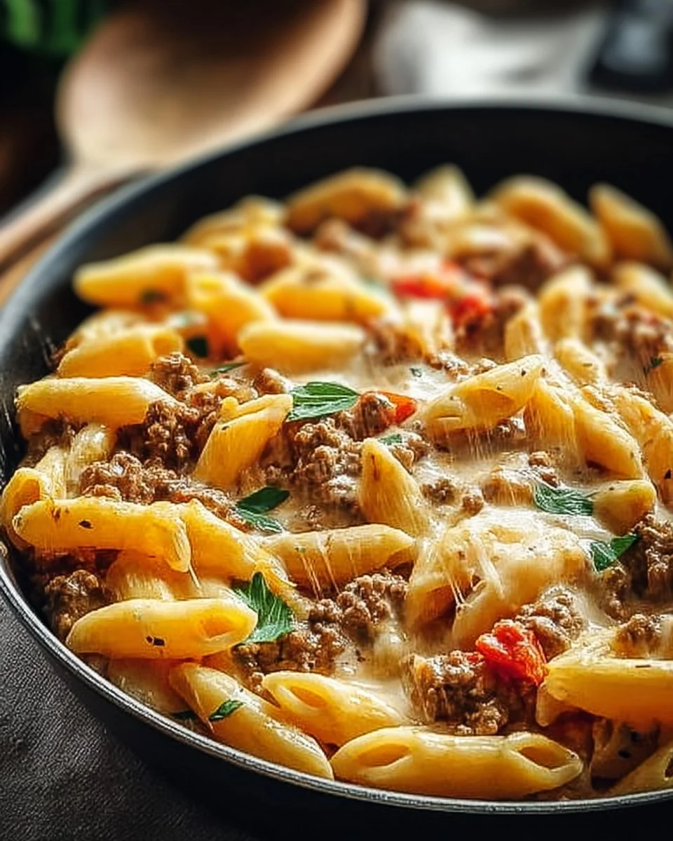 Creamy Rotel Pasta with Ground Beef for Cozy Weeknight Dinners