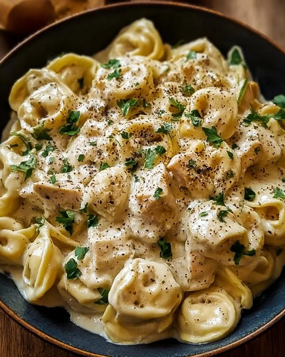 Crockpot Chicken Alfredo Tortellini That Wins Family Hearts