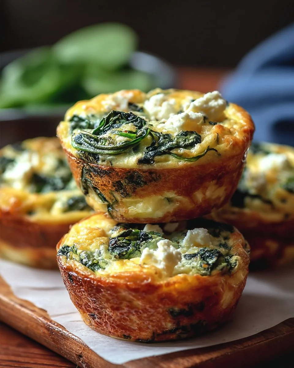 Egg Muffins with Spinach and Feta