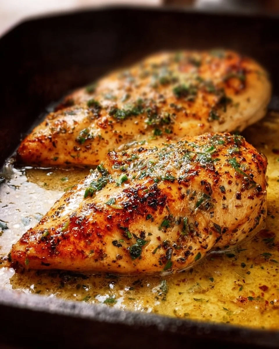 Garlic Butter Baked Chicken Breast