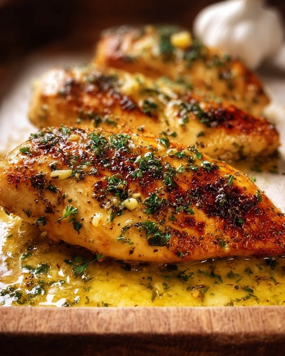 Garlic Butter Baked Chicken Breast