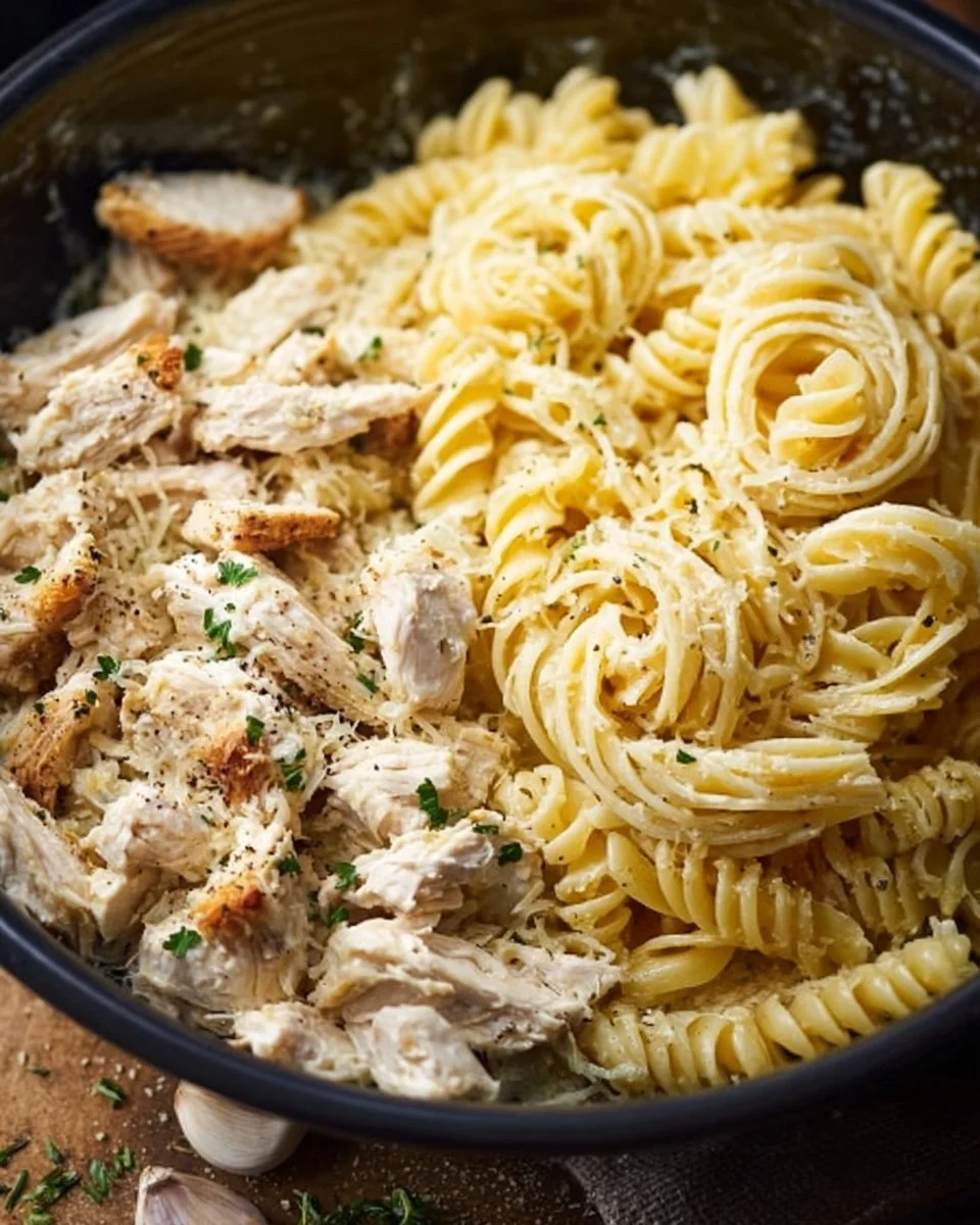Garlic Parmesan Chicken Pasta