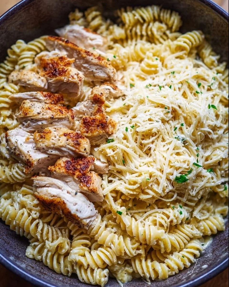 Garlic Parmesan Chicken Pasta