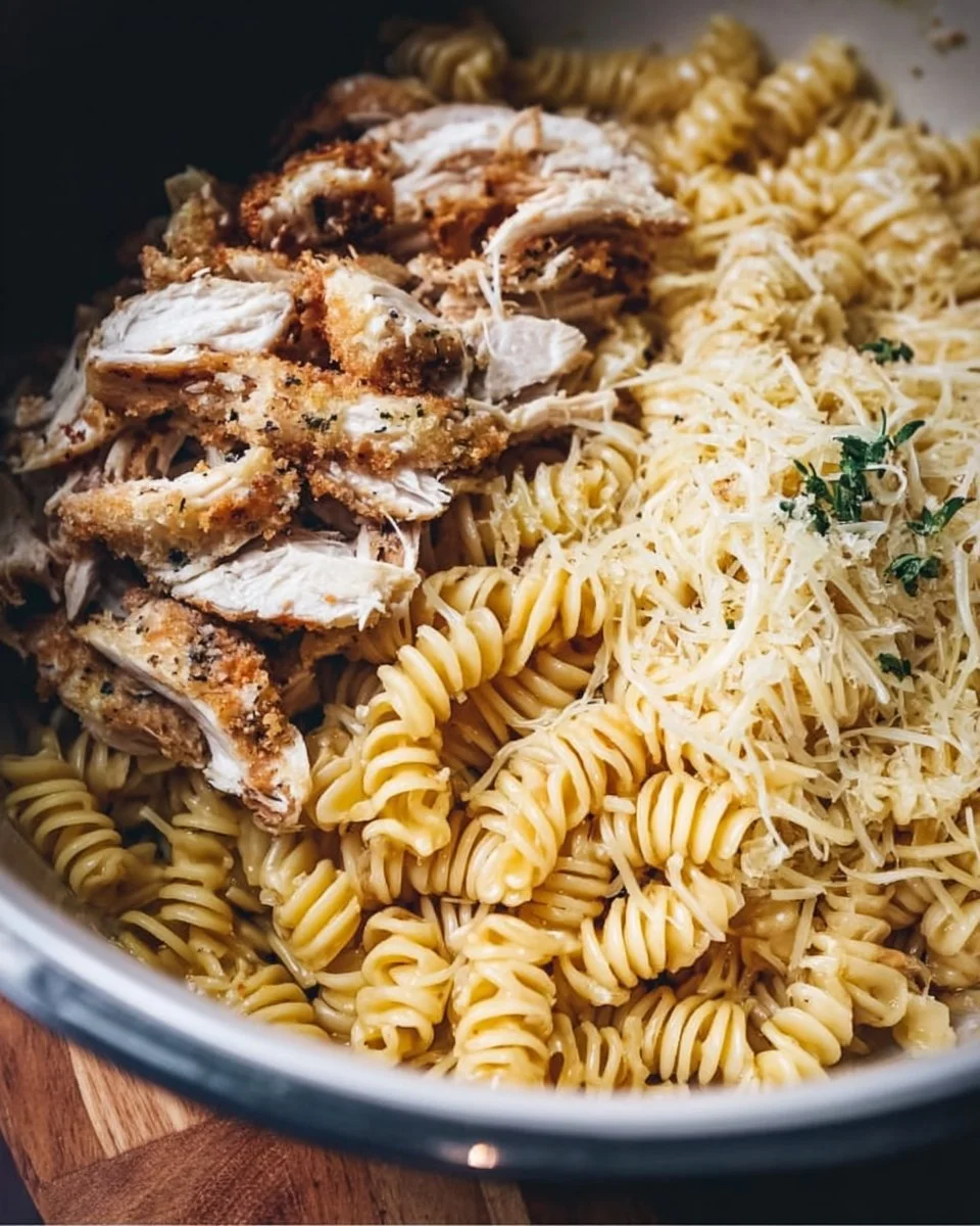 Garlic Parmesan Chicken Pasta