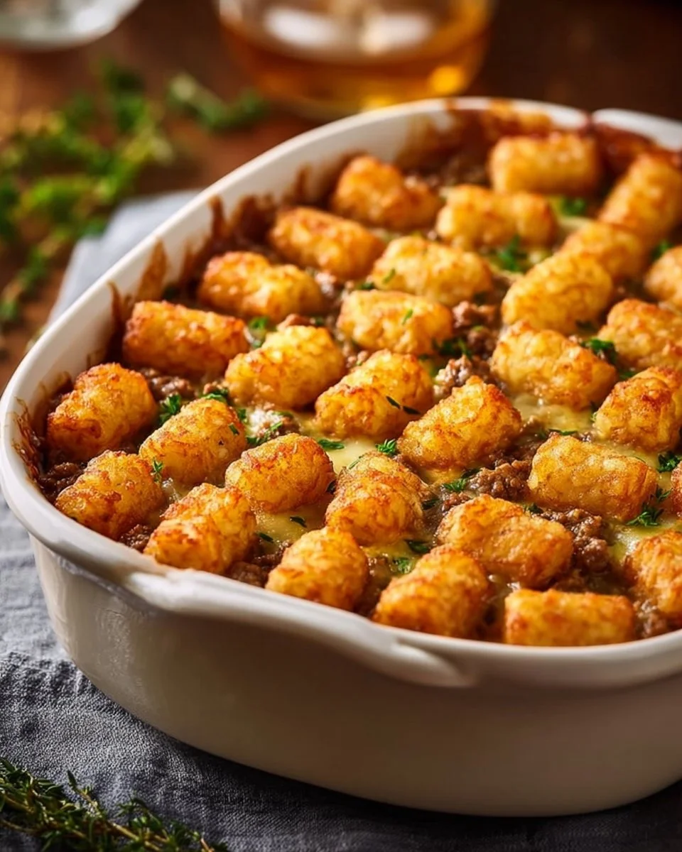 Tasty Gluten-Free Ground Beef Tater Tot Casserole