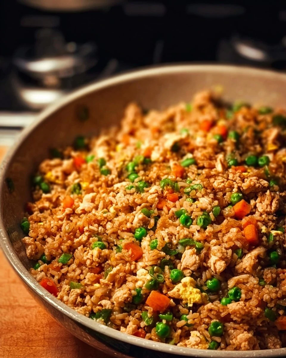Ground Chicken Fried Rice