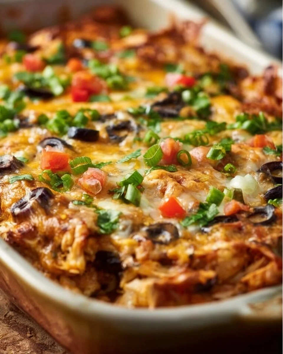 Healthy Chicken Burrito Casserole