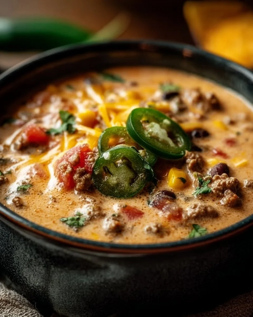 High Protein Creamy Taco Soup