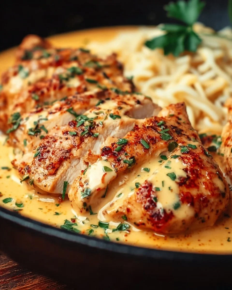 Mexican Chicken with Cheese Sauce