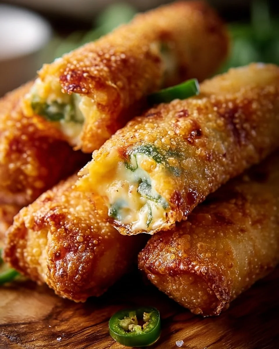 Mini Jalapeno Popper Egg Rolls