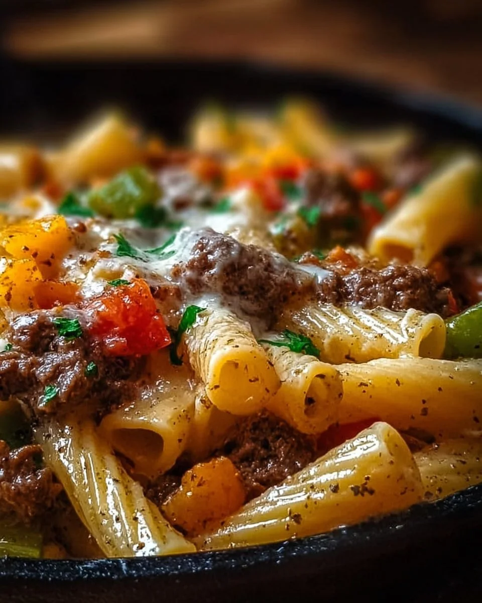 Philly Cheesesteak Pasta