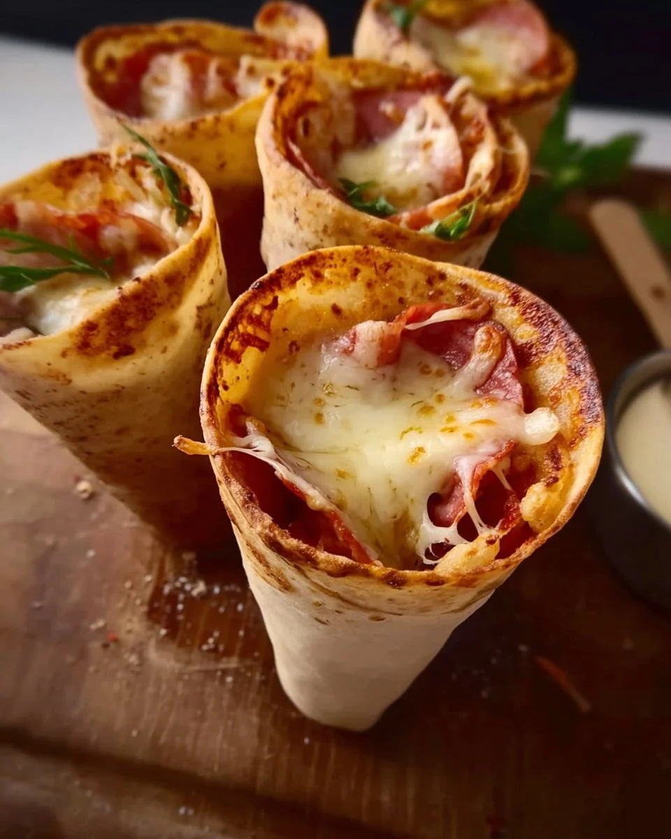 Pizza Cone from Tortilla
