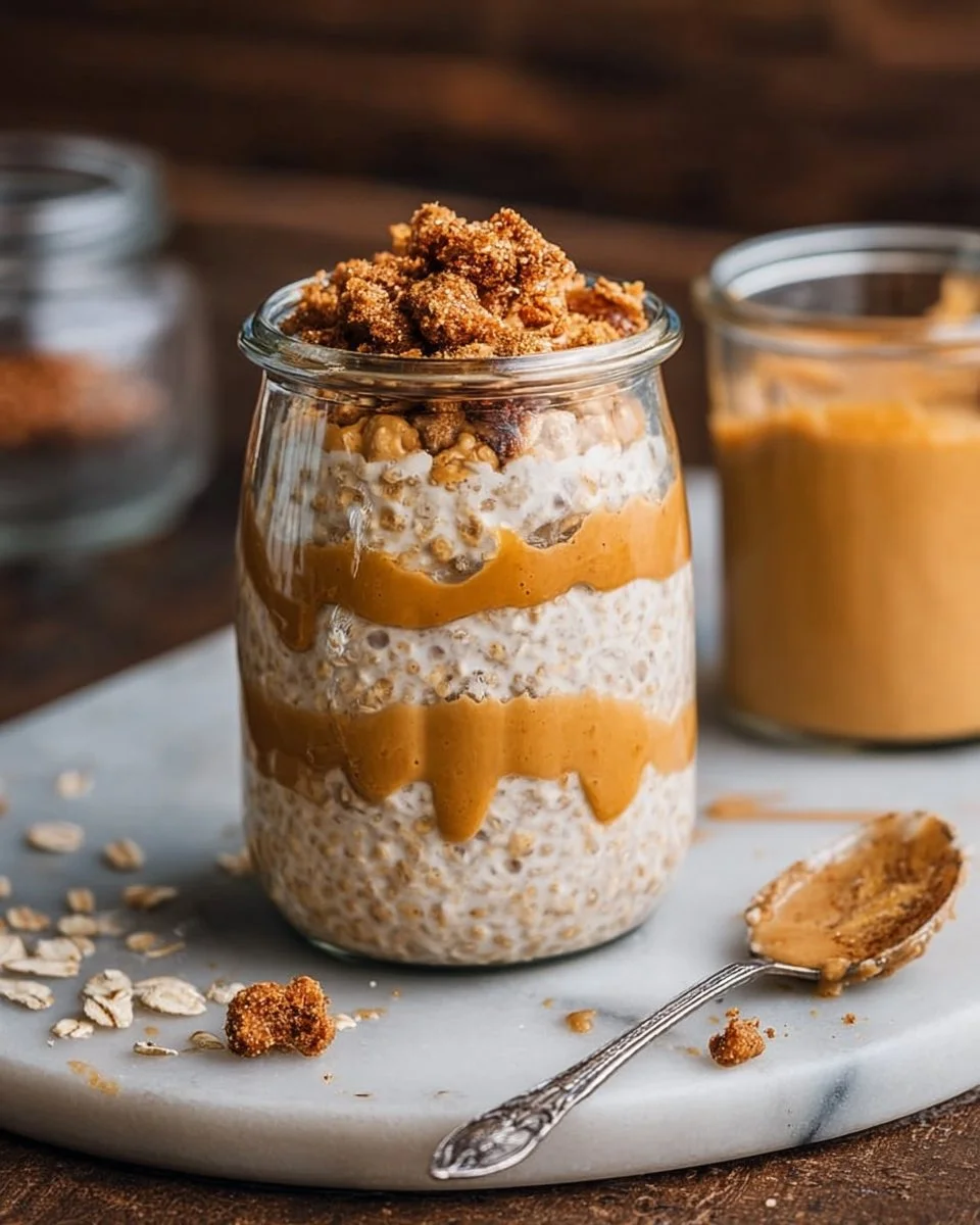 Pumpkin Cheesecake Overnight Oats