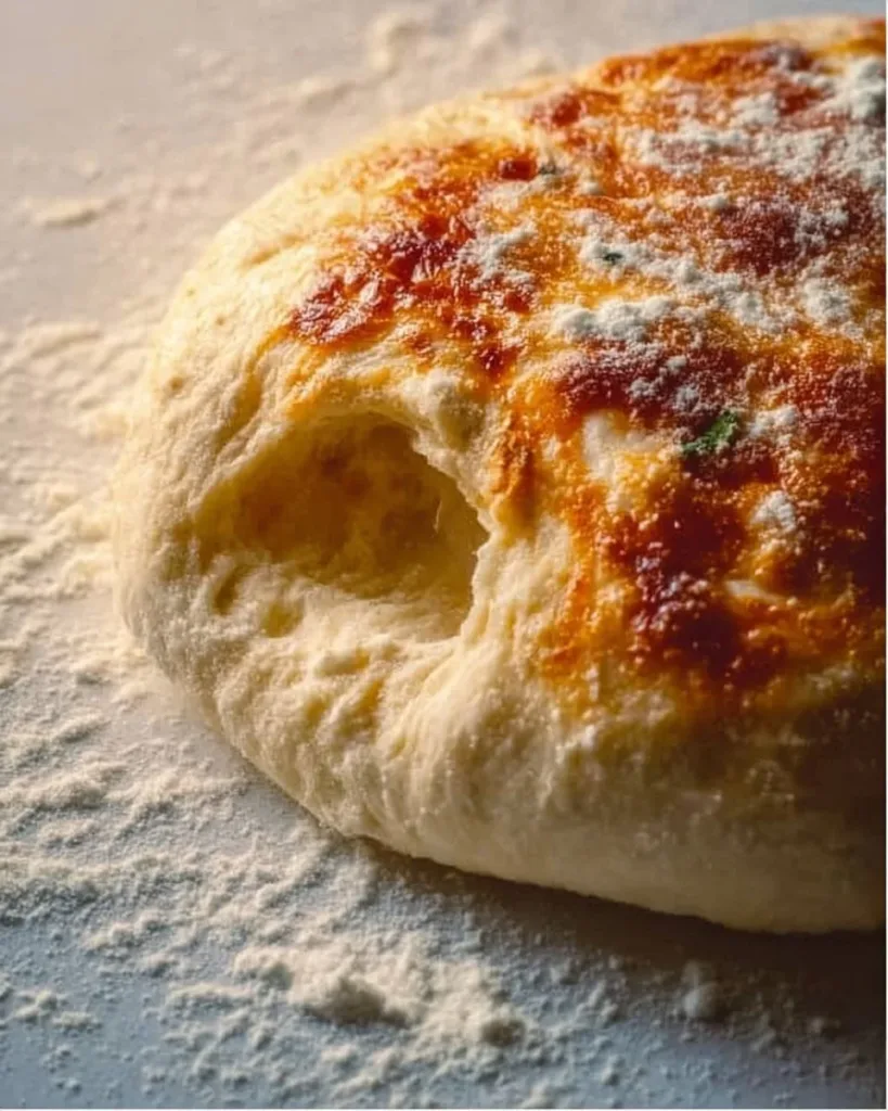Bowl of quick rise pizza dough ready for rolling and baking