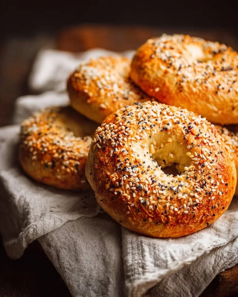 Sesame Gluten-Free Cottage Cheese Bagels