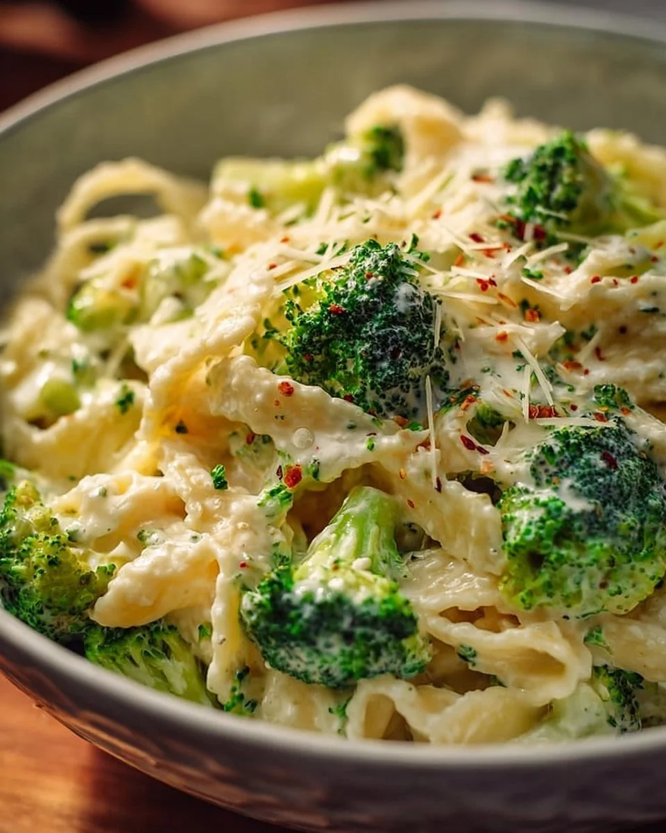 Simple Cottage Cheese Alfredo with Broccoli