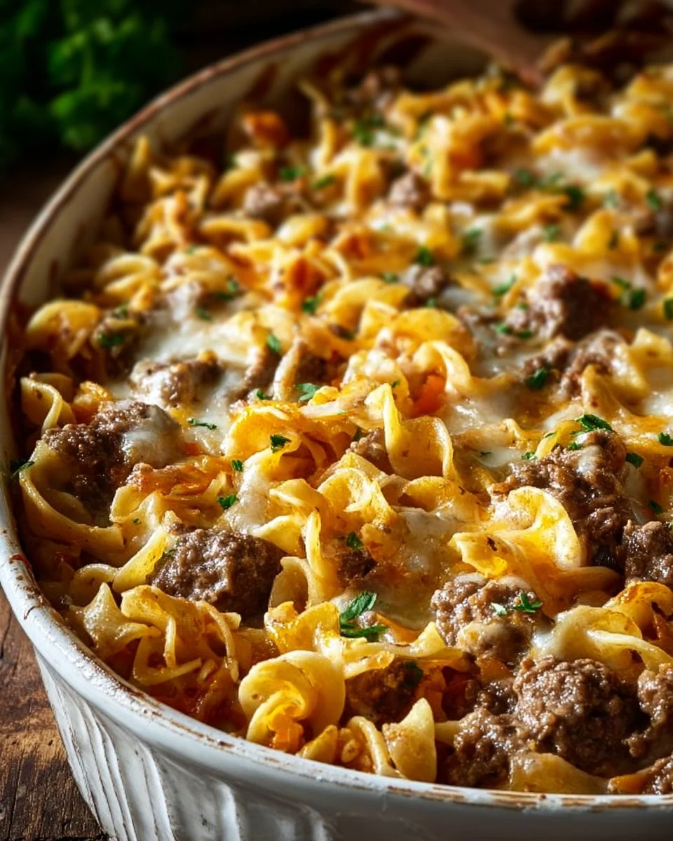 Sour Cream Beef Noodle Casserole
