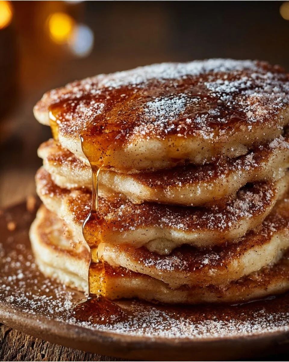 Spanish Churro-Inspired Pancakes