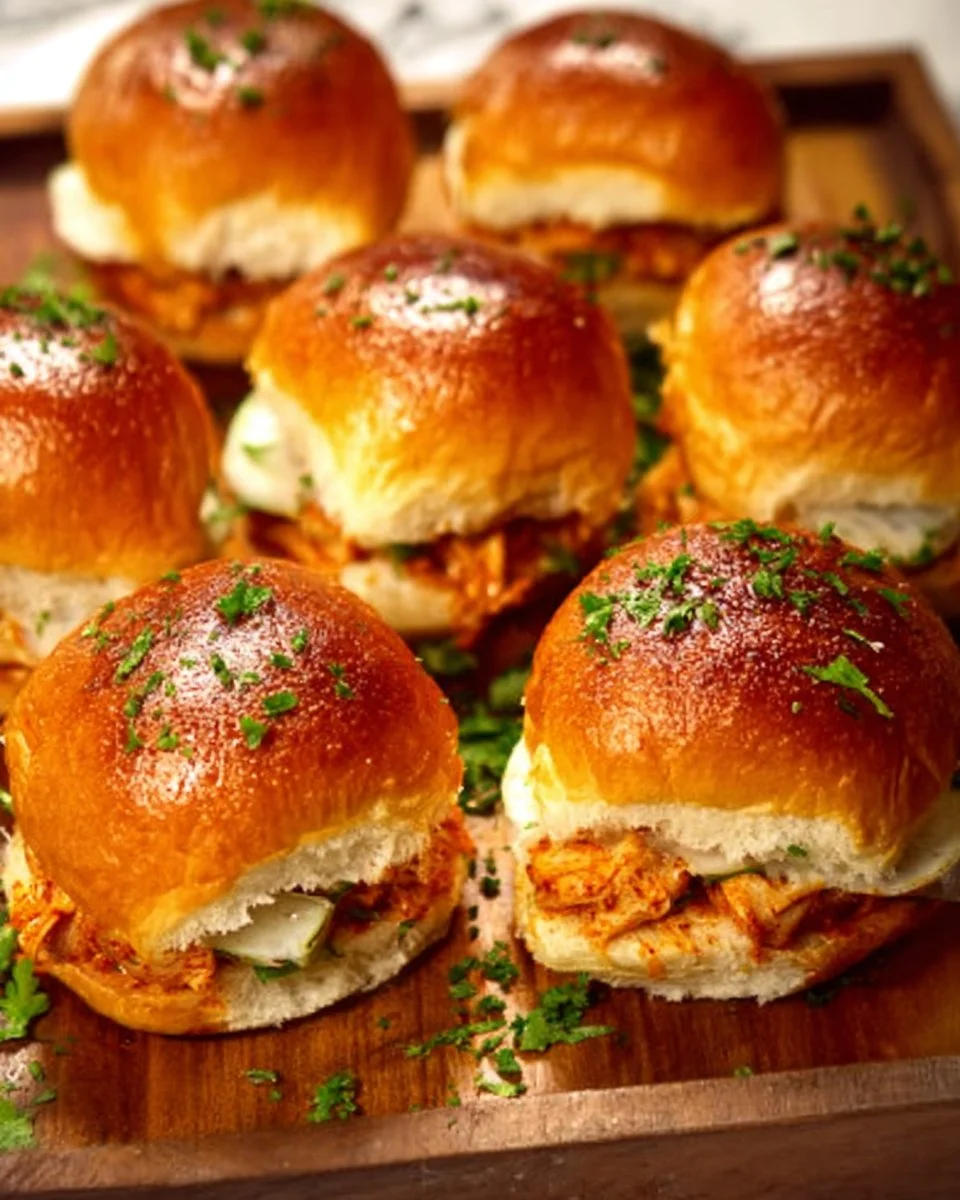 Spicy Buffalo Chicken Sliders