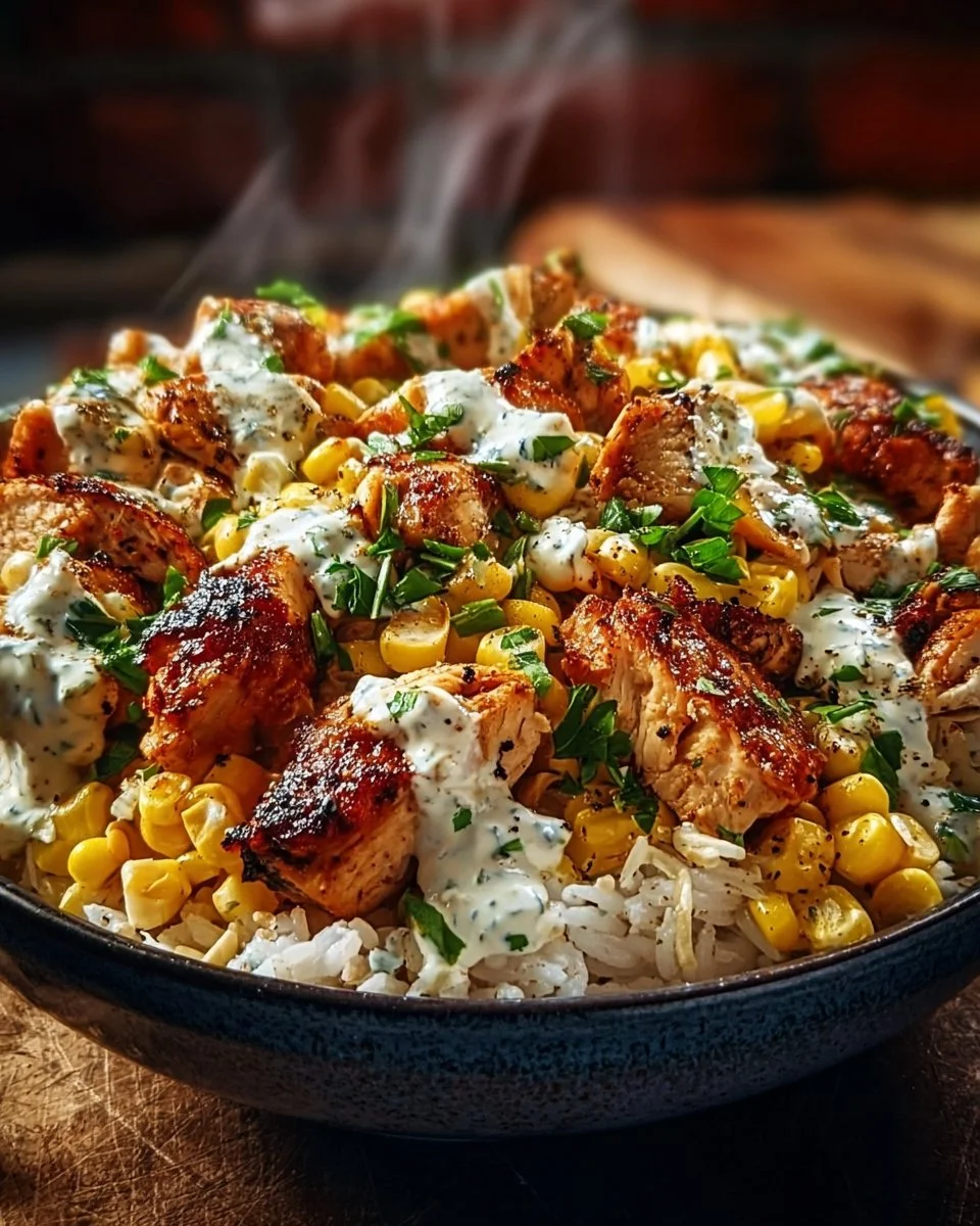 Street Corn Chicken and Rice Bowl