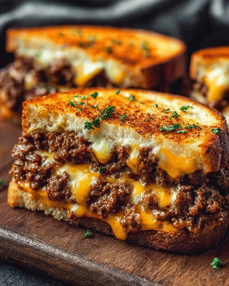 Ultimate Cheesy Ground Beef Melt