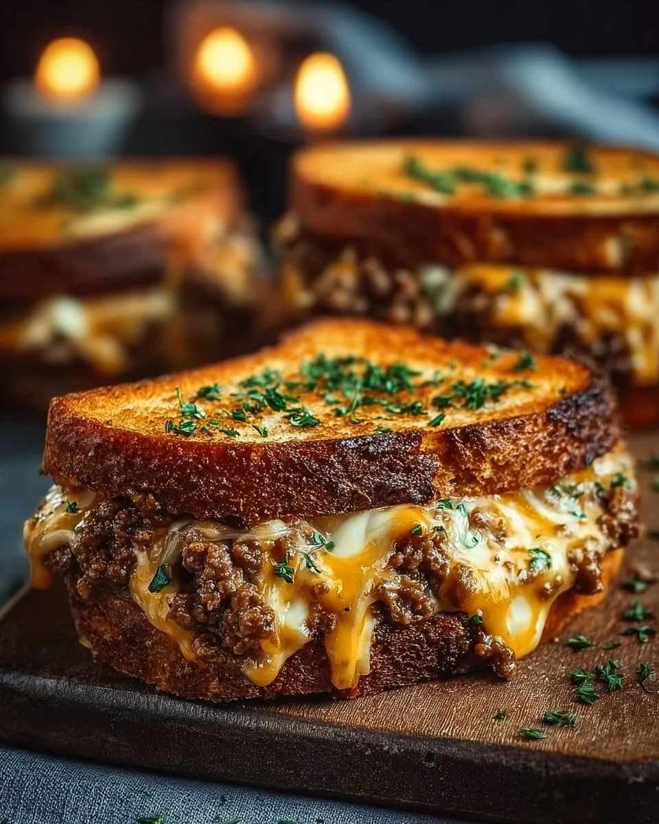 Ultimate Cheesy Ground Beef Melt