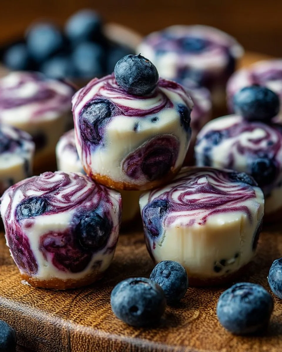 Blueberry Greek Yogurt Bites
