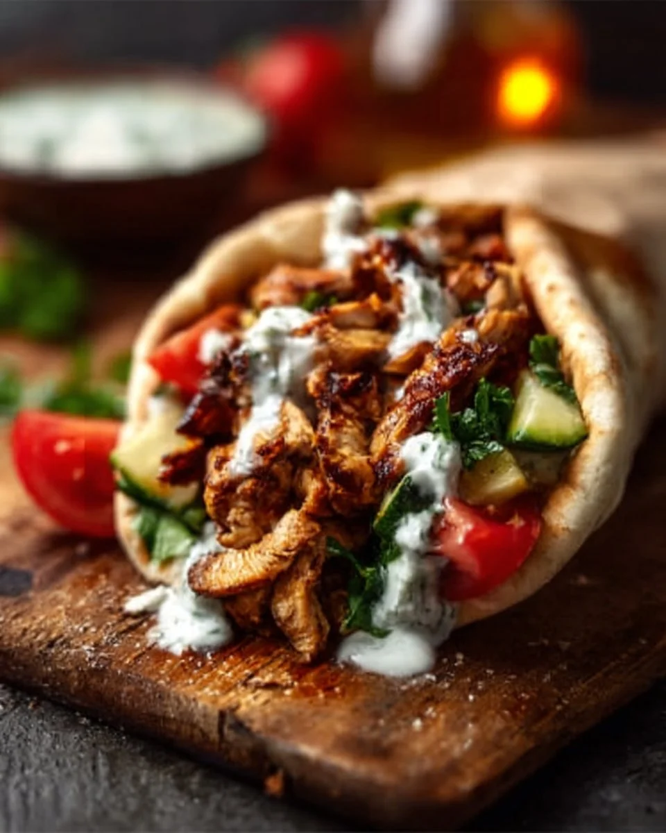 Chicken Shawarma with Garlic Sauce