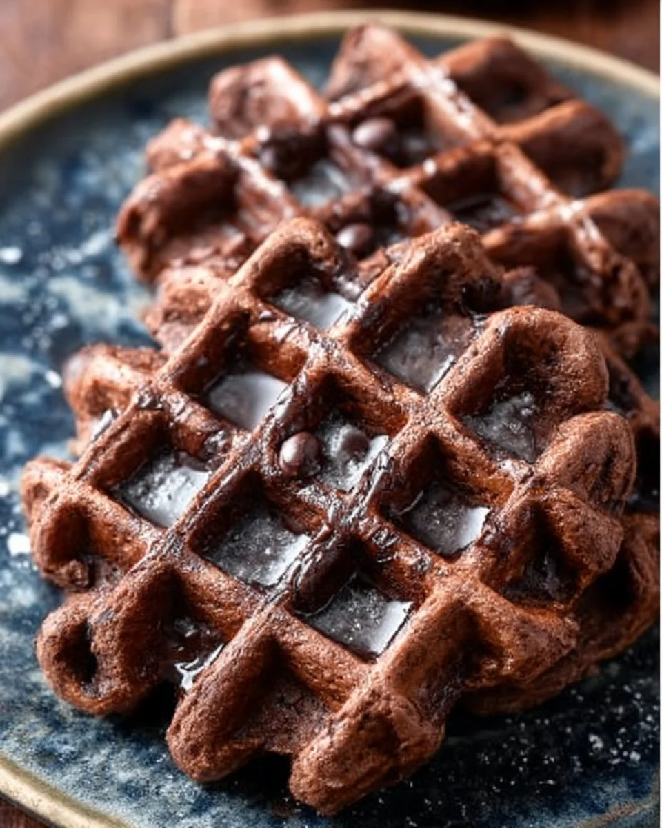 Chocolate Brownie Waffles