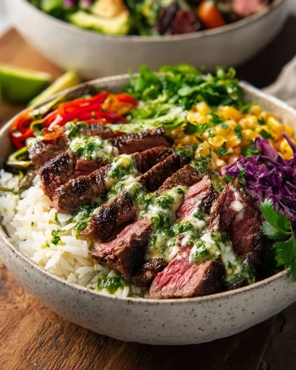 Cilantro Lime Steak Bowls