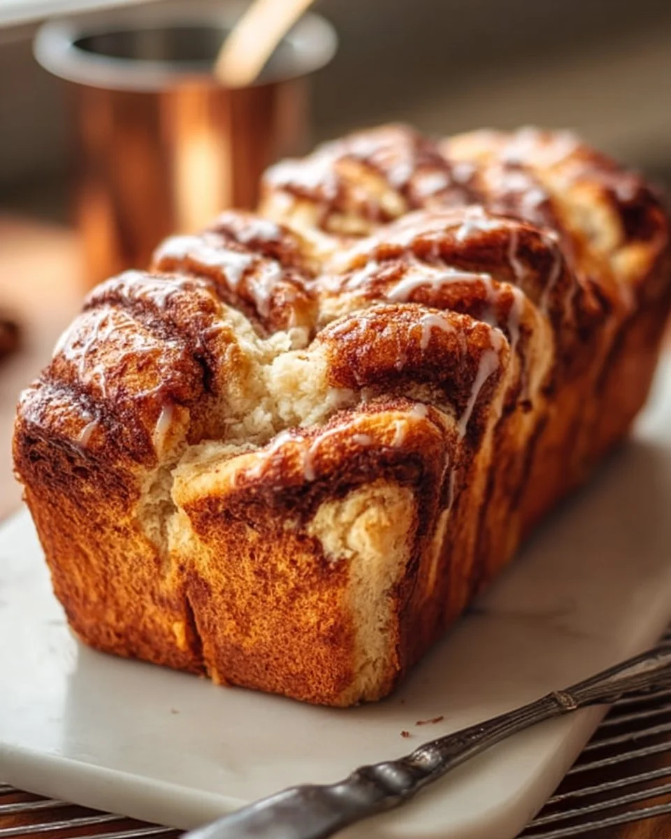 Cinnamon Roll Cottage Cheese Loaf