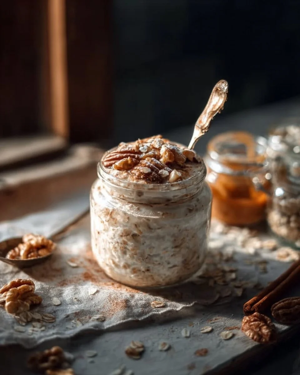 Cinnamon Roll Overnight Oats