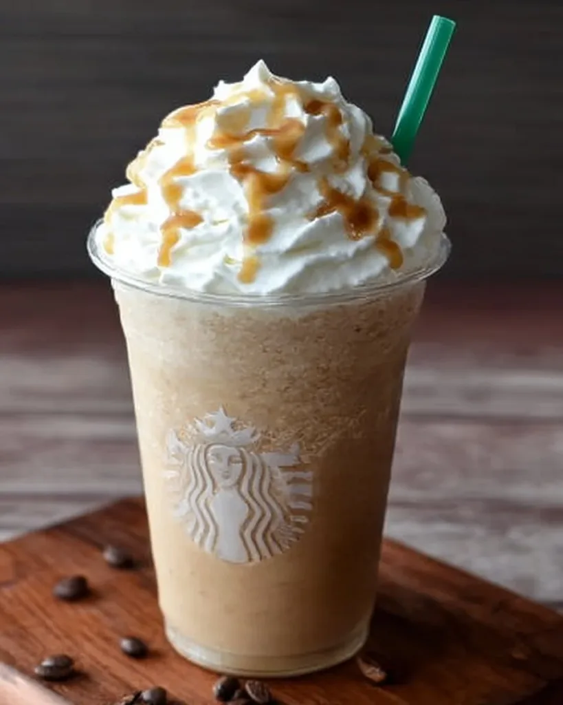 Homemade Coffee Frappuccino - Starbucks Copycat Recipe Served in a Glass