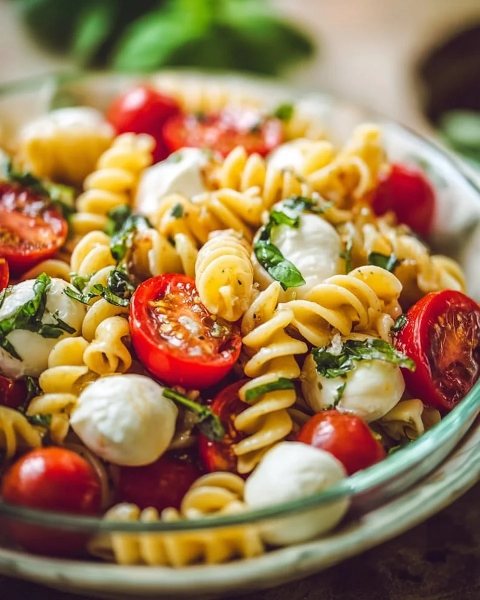 Colorful Caprese Pasta Salad