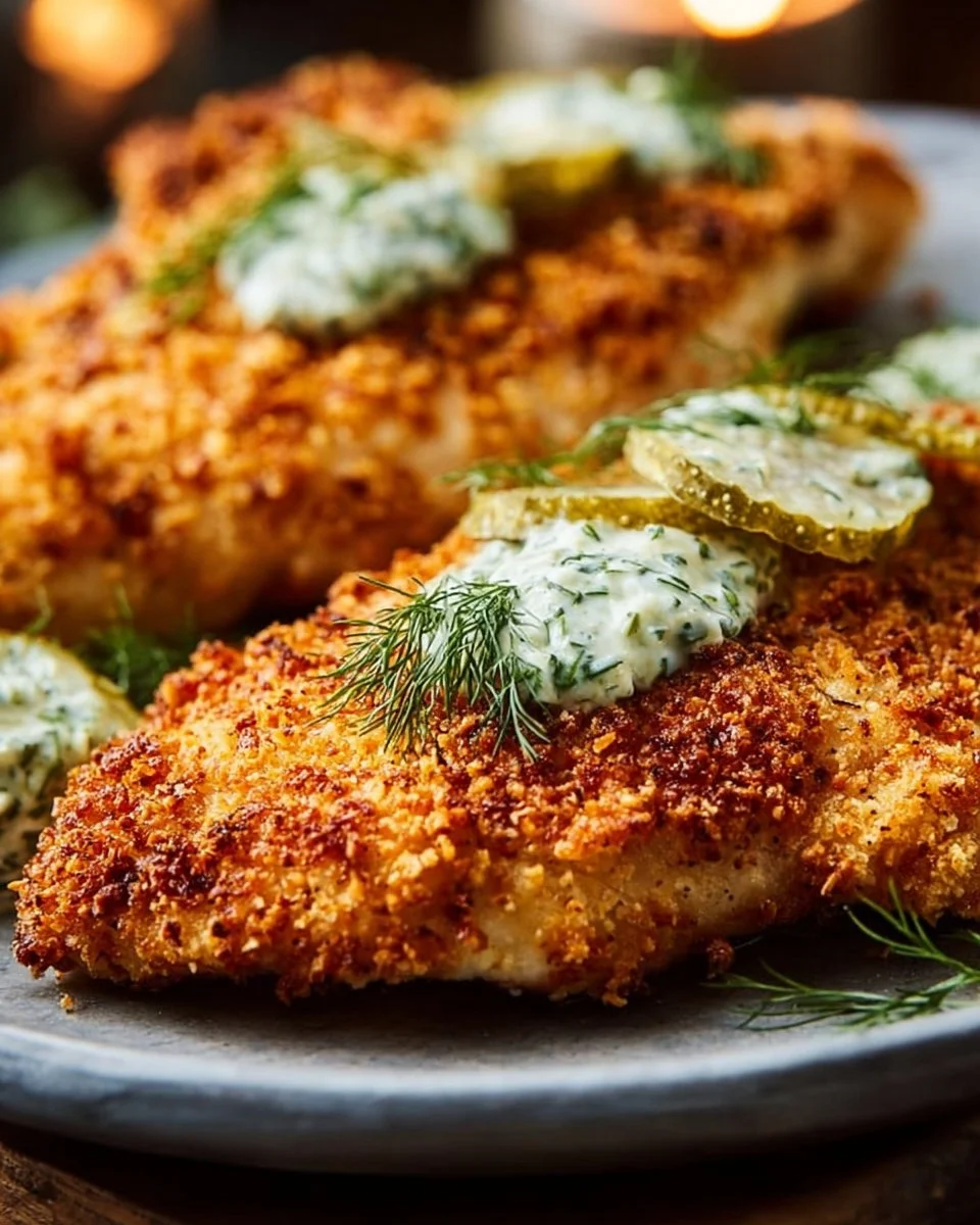 Crunchy Parmesan Chicken with Tangy Dill Pickle Flavor for a Delicious Twist