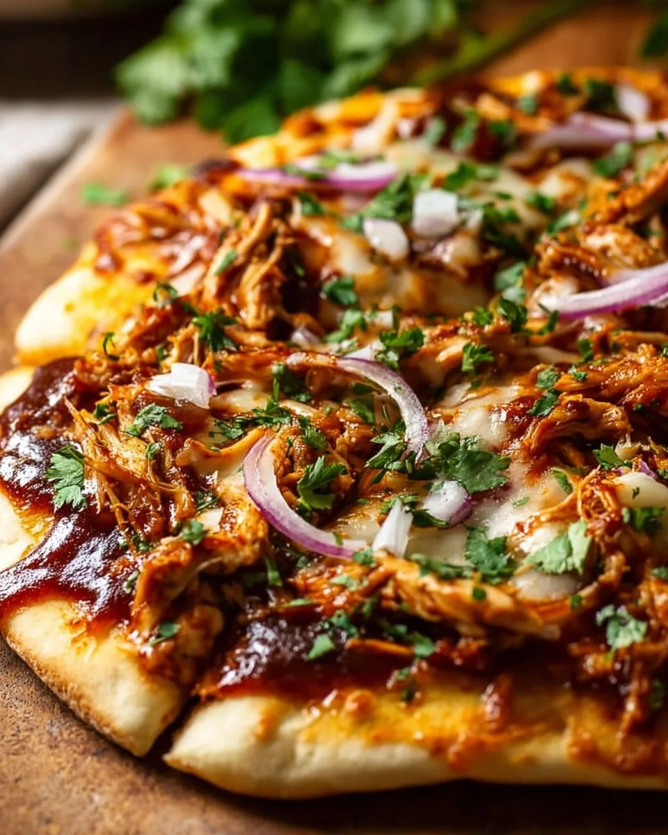 Easy BBQ Chicken Flatbread