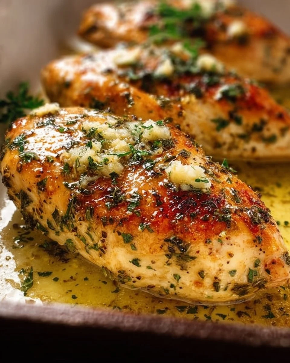 Garlic Butter Baked Chicken Breast