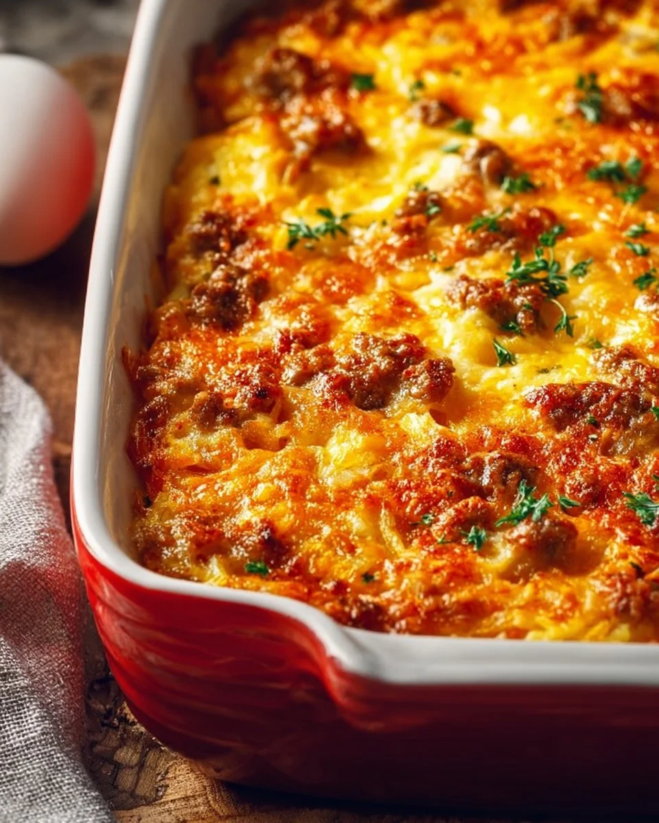 Ground Turkey Hashbrown Casserole