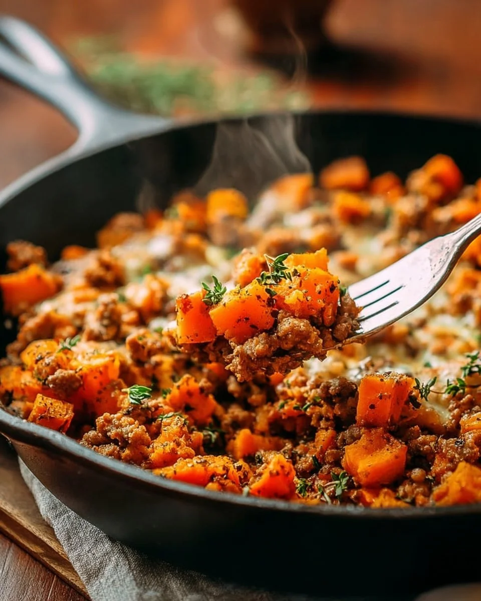 Ground Turkey Sweet Potato Hash