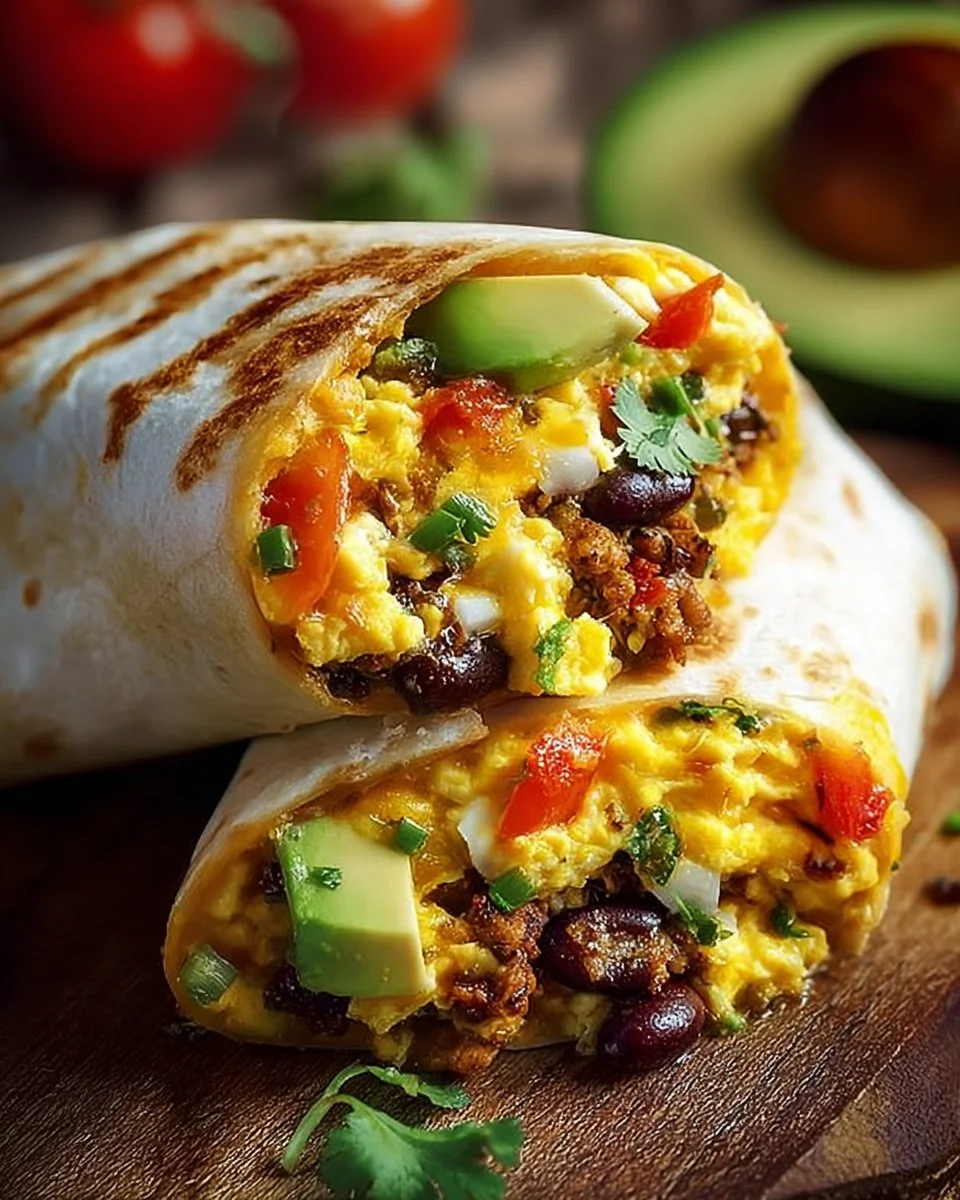 High Protein Breakfast Burrito
