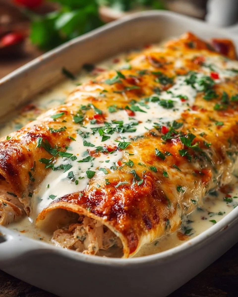 High Protein Chicken Enchiladas